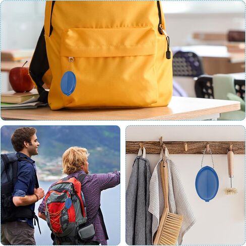 PATIKIL Rubber Coin Purse, 6 Pcs Squeeze Coin Holders with Chain for Men Women Shopping Traveling, Lake Blue in Saudi Arabia
