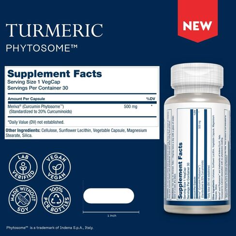 ملحق Solaray Prosorb الكركم Phytosome 500 ملغ-29x ملحق الكركمين الكركمين العالي امتصاص لدعم الصحة المشتركة-الكركمين سهلة الهضم ، نباتي ، ضمان لمدة 60 يومًا ، 30 سيرًا ، 30 VEGCAPS in Saudi Arabia