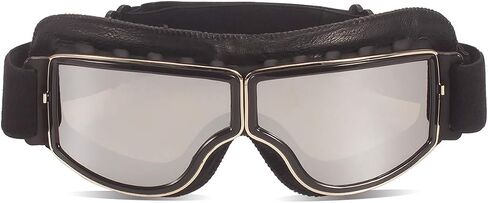 Retro Pilot Motorcycle Goggles Fog-proof Warm Goggles ATV Bike Motocross Glasses Protective Eyewear in Kuwait