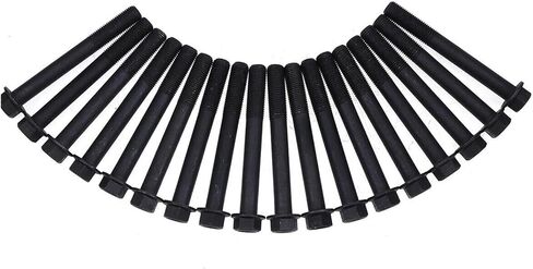 18PCS Cylinder Head Bolt 6655158 19013-03450 383-0387A FITS for Kubota Engine D1703 V2003 V1903 V2203 for Bobcat Loader 645 743 751 753 773 7753 S130 S150 in Kuwait