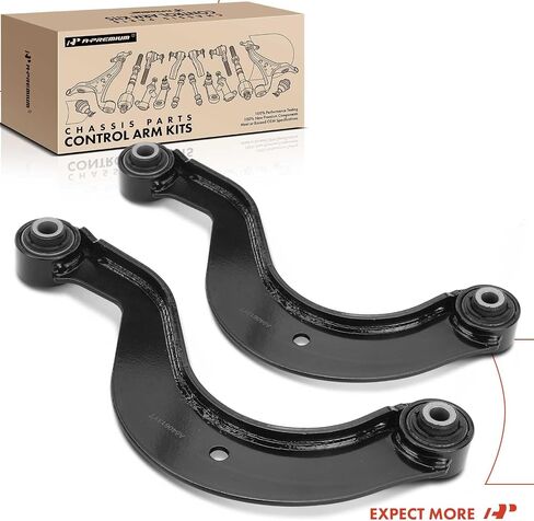 A-Premium 2 x Rear Upper Control Arm, with Bushing, Compatible with Volkswagen & Audi - 2006-2013 - Jetta Passat Golf Golf R Tiguan CC Eos GTI R32 Rabbit A3 (Quattro) TT (Quattro) in Saudi Arabia