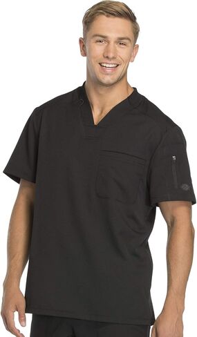 Dickies Dynamix Scrubs for Men Athletic-Inspired V-Neck Chest Pocket Scrub Top with Four-Way Stretch & Moisture Wicking DK610 in Saudi Arabia