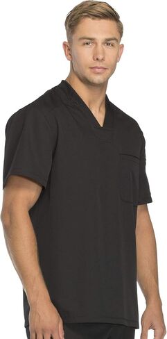 Dickies Dynamix Scrubs for Men Athletic-Inspired V-Neck Chest Pocket Scrub Top with Four-Way Stretch & Moisture Wicking DK610 in Saudi Arabia