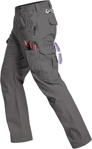 NAVEKULL Men's Flex Work Pants Stretch Ripstop Water-Resistant Utility Cargo Pants Lightweight Workwear Tactical Pants in Saudi Arabia