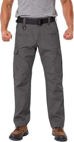 NAVEKULL Men's Flex Work Pants Stretch Ripstop Water-Resistant Utility Cargo Pants Lightweight Workwear Tactical Pants in Saudi Arabia