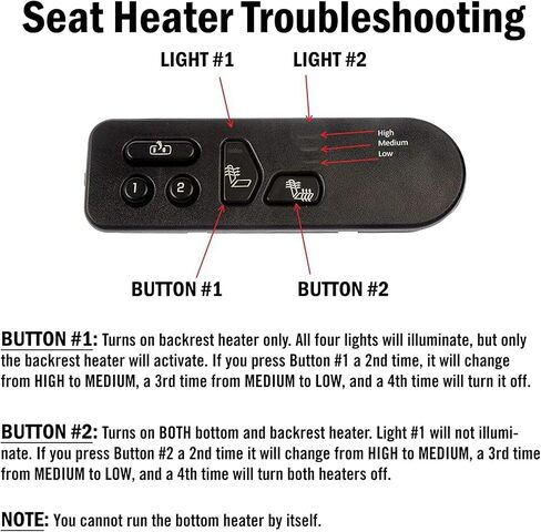 Seat Heater Pad, 2Pcs Seat Heat Pad Compatible with 2003-2007 Chevy GMC Pickup Truck SUV,15193975,641106,641105,88940288,88940289 in Saudi Arabia