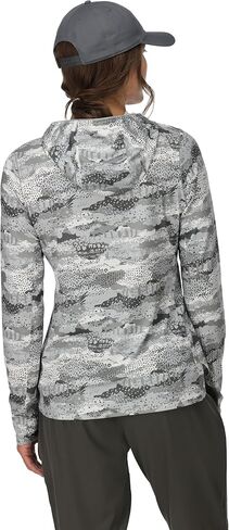 Simms Women's Bugstopper SolarFlex Hoodie with Insect Shield Repellent Apparel, Quick Dry Lightweight Hoodie - Bluegrass Heather - Large in Saudi Arabia