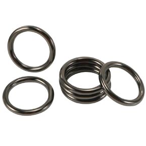 20 PCS 1 inch Silvery White Circular Welded Round Ring Seamless Circular Round Ring,Zinc Circular O-Ring, Suitable for Decoration etc