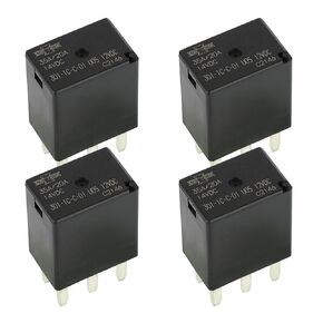 (Pack of 4)301-1C-C-D1 U05 12VDC 5 Pin 20A Automotive Purpose Relays (4)