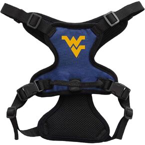 Littlearth Unisex-Adult NCAA West Virginia Mountaineers Front Clip Pet Harness, Team Color, Medium