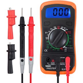 Proster Multimeter 2000counts LCD Multimeter Tester مع اختبار يؤدي التمساح كليب متعدد متر لAC DC الجهد DC المقاومة الحالية الثنائيات الترانزستور استمرارية مسموعة in Kuwait
