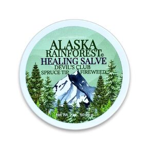 Alaska Rainforest Salve - Herbal Salve for Dry Skin & Joint Relief - Natural Super Salve for Soothing Skin with Gentle Aroma - Body & Hand Salve - Muscle Rub with Alaskan Devil’s Club Oil