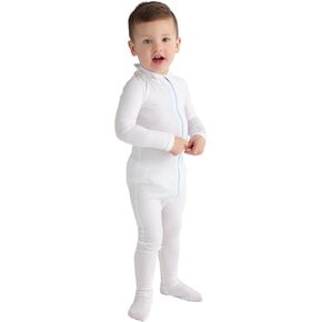 Eczema Clothing for Toddlers - White Long Sleeve Bodysuit for Young Kids - Itch Relief, Ultra-Soft, and Eco-Friendly No Zinc or Dyes (2 Years) in Saudi Arabia
