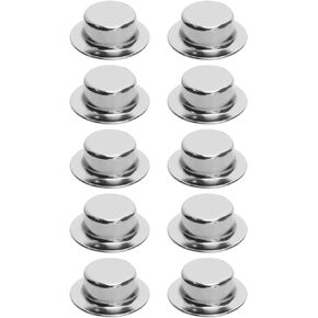 eMagTech 10pcs Axle Push Nuts 5/8 Shaft Push Nut Fasteners Compatible with Trolley/Lawn Cart/Wheeled Trash Can/Pressure Washing Truck Pushnut Cap Stud