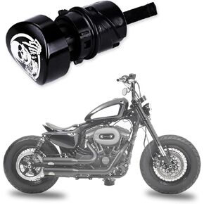 مؤشر مستوى زيت محرك الدراجة النارية لخزان زيت الجمجمة القوطية متوافق مع Harley Sportster XL 48 883 1200 Nightster Custom 2004-Up in Kuwait