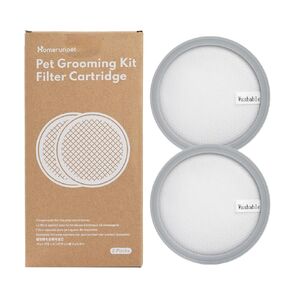 Homerunpet Filter Cartridge for Pet Grooming Kit, Filter Replacement for Fresh Air, 2 Packs