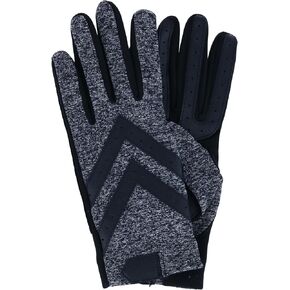 Isotoner SmartDri SmarTouch Spandex Shortie Gloves - A30659 (Black Heather, L/XL)