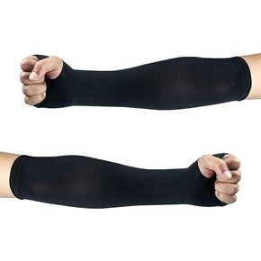 Slim Cooling Arm Sleeves with UV Protection and UPF 50 Long Sun Sleeves for Men & Women. Thumb holes in the gloves Ideal for driving, running, Stretchy performance and moisture wicking in Kuwait