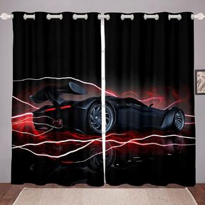 Beach Window Curtains for Bedroom Living Room Ocean Themed Curtains for Kids Boys Girls Starfish Seashell Print Window Drapes Summer Sea Navigation Style Decor Window Treatments 38W X 54L,2 Panels