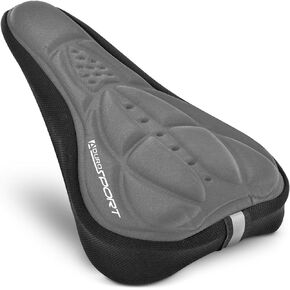 Aduro Sport Bike Seat Cushion Cover Pad with Memory Foam for Bicycle Seat Saddle, No Installation Needed, Bounce Free - Enjoy Longer Rides, Water Resistant