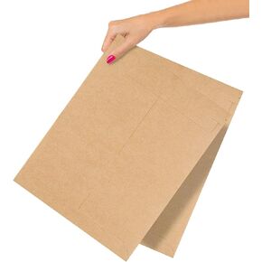 ABC Rigid Mailers, 13 x 18 Inch. Pack of 10 Brown Cardboard Photo Mailers Rigid with Sturdy Glue, Tear-Off Strip. CD Mailers Cardboard. 550 GSM Rigid Mailing Envelopes Hard. Rigid Mailers Kraft