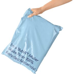 300 Count, 12x15.5 inch 100% Recycled Poly Mailers Eco Friendly Packaging Envelopes Supplies Mailing Bags 2.5 Mil Thick - SMART Mailer…