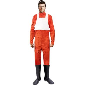 X-wing Rebel Fighter Pilot Orange Jumpsuit + White Flak Vest Star Wars Costume