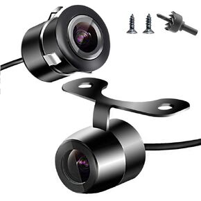 Backup Camera - Reverse Camera for Car&Trucks,HD Night Vision,170 Degrees Perfect Angle, IP69 Waterproof Stainless Steel Texture,Universal License Plate Rear View Camera