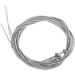 Electric Bass Strings, Full Set Steel Core Nickel Alloy Wound Nickels Plated Ball End Durable 4 String Musical Instrument Accessory Medium Tension Soft Tone for Guitar Student Newcomers Teachers