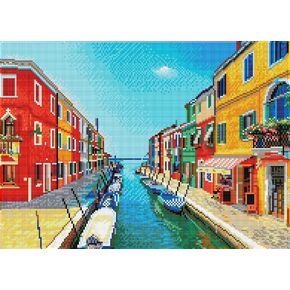 DIAMOND DOTZ ® - Italian Summer, Full Drill, Square Dotz, Diamond Painting Kits, Diamond Art Kits for Adults, Gem Art, Diamond Art, Diamond Dotz Kits, 14.6"x20.3"