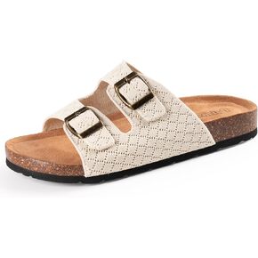 Women Cork Footbed Sandal with Comfortable Footbed and Special Knitted Upper