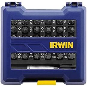 IRWIN Impact Screwdriving Bit Set, Assorted, 31 Piece (IWAF1331)