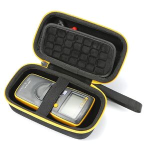 حقيبة تخزين صلبة من RAIACE متوافقة مع جهاز القياس الرقمي الأساسي Fluke 101/106/107. (الحافظة فقط)-أسود (بطانة سوداء)