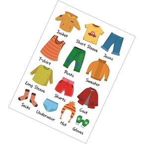 Toyvian 1 Set Wardrobe Stickers Drawer Labels Kids Armoire Kids Wall Stickers Home Sort Label Sticker Kids Vanity Table Classification Labels Indie Room Decor Clothing Sort Decals Graffiti