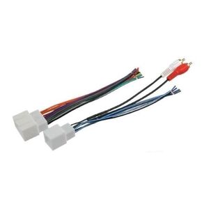 Car Stereo Radio Install Wire Harness Plugs w/Factory Sub Retention - Made for Ford: 1999-2004 F150/F-150 (2004 Heritage Edition only), 2000-2010 F-650/F-750, 2001-2003 Mustang