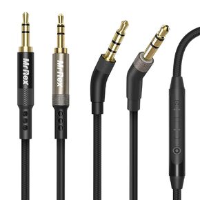 سلك بديل لسماعات Bose 700 QC25 QC35II QC35 QC45، سماعة JBL Everest 300 650BTNC E55BT، كابل صوت Aux 2.5 مم إلى 3.5 مم [عبوتان، 5 أقدام مضفرة من النايلون مع ميكروفون + 5 أقدام TPE بدون ميكروفون] in Kuwait