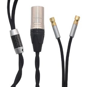 كابل KK P-HE-2 بديل كابل ترقية سماعة الرأس لسماعات الرأس He-5 He-6 He-400 He-500 He560، ذكر متوازن XLR ذو 4 سنون، كابل ترقية الصوت. P-HE-2 (4.9 قدم (1.5 متر))