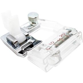 6287 Plastic Low Shank Bias Tape Binding Presser Foot for Babylock,Brother,Janome,Kenmore,Pfaff,Simplicity,Singer Sewing Machine #ESG-ABB