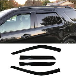 94194 Side Window Visor Wind Vent Deflector fit for 2010-2019 Ford Taurus,4pcs Nice Looking Outside Mount Style Shade Sun Rain Guards Set