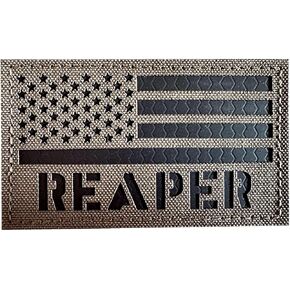 IR America Reaper Flag 2x3.5 USA تكتيكي هوك وحلقة رقعة (متعددة الكاميرات)
