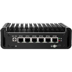 Firewall Appliance Mini PC, Intel Pentium N6005 Quad Core 6xIntel I226 2.5G Ethernet VPN Router PC AES-NI HDMI DP Barebone No Ram(DDR4) No SSD(PCIE 3.0)