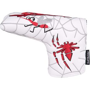 Golf Builder Spider Embroidery Golf Club Blade Putter Head Cover Spider Putter Cover