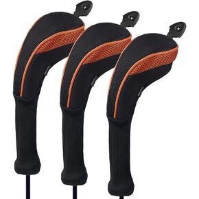 Andux 3 Pack Long Neck Golf Hybrid Club Head Covers Dial No. Tag CTMT-01
