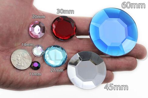 Allstarco 15mm Blue Aqua H109 Flat Back Acrylic Rhinestones Cosplay Plastic Gems Embelishments Jewelry Making Crafts Scrapbooking Costume Jewels - 50 Pieces in Saudi Arabia