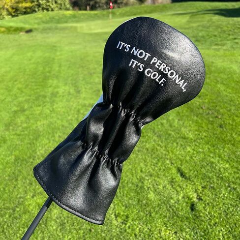 Shanker Golf Headcover - The Golf Father Driver & Putter Covers - Funny Golf Club Covers for Dads - Tour Grade PU Leather, Waterproof, Soft Lining, Embroidered Logos in Saudi Arabia