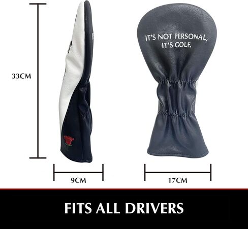 Shanker Golf Headcover - The Golf Father Driver & Putter Covers - Funny Golf Club Covers for Dads - Tour Grade PU Leather, Waterproof, Soft Lining, Embroidered Logos in Saudi Arabia