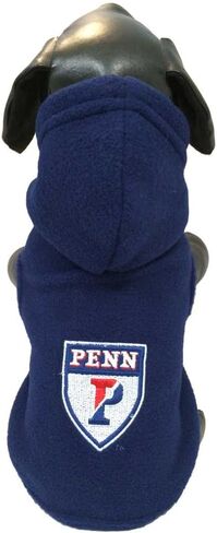 All Star Dogs NCAA UPenn Quakers Polar Fleece Hooded Dog Sweatshirt in Saudi Arabia