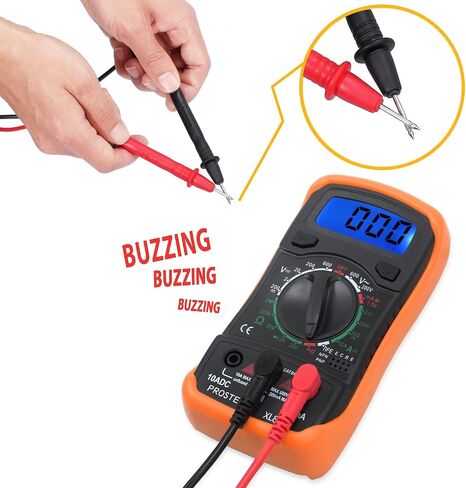 Proster Multimeter 2000counts LCD Multimeter Tester مع اختبار يؤدي التمساح كليب متعدد متر لAC DC الجهد DC المقاومة الحالية الثنائيات الترانزستور استمرارية مسموعة in Kuwait