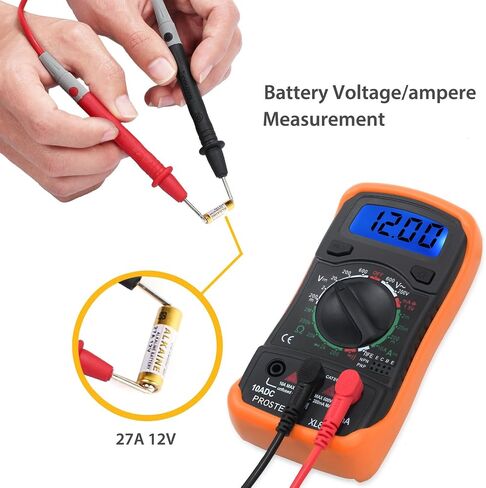 Proster Multimeter 2000counts LCD Multimeter Tester مع اختبار يؤدي التمساح كليب متعدد متر لAC DC الجهد DC المقاومة الحالية الثنائيات الترانزستور استمرارية مسموعة in Kuwait