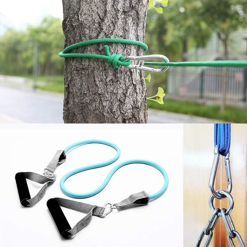 15 قطعة 304 حلقة تسلق من الفولاذ المقاوم للصدأ خطاف زنبركي 2 بوصة M5 حلقات تسلق صغيرة لسلسلة المفاتيح في الهواء الطلق والتخييم والمشي لمسافات طويلة والسفر وصالة الألعاب الرياضية ومقود الكلب in Kuwait